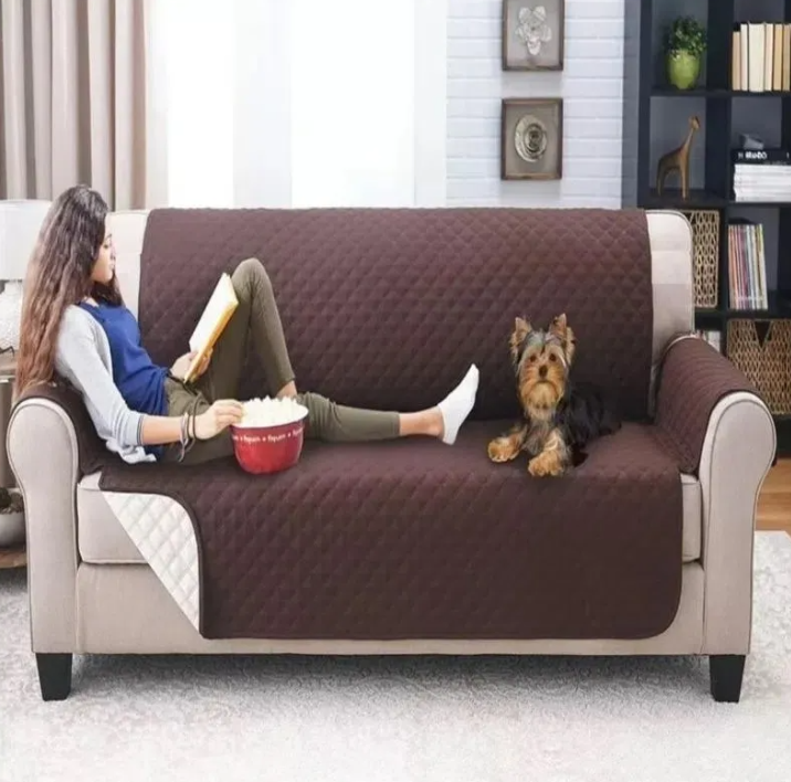 Funda Protector De Sofa 2 Puestos Lavabl